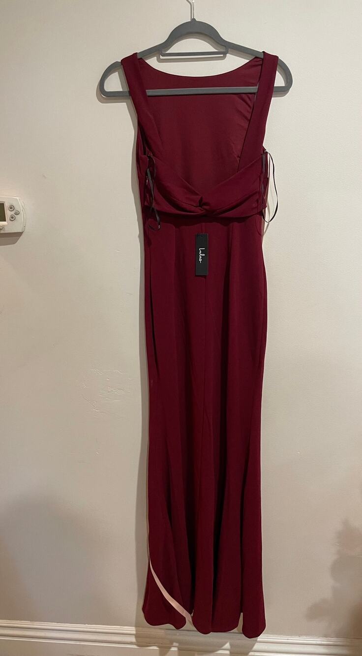 NWT Lulus Sleeveless Twisted Knot Formal Cocktail Maxi Dress Women's Size Small